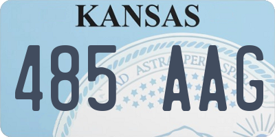 KS license plate 485AAG