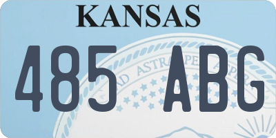 KS license plate 485ABG