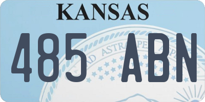 KS license plate 485ABN