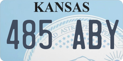 KS license plate 485ABY
