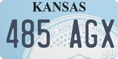 KS license plate 485AGX