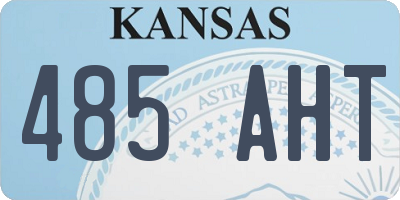 KS license plate 485AHT