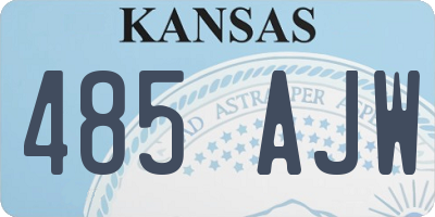 KS license plate 485AJW