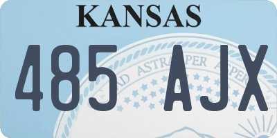 KS license plate 485AJX