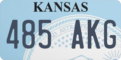 KS license plate 485AKG