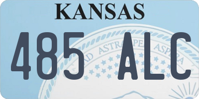 KS license plate 485ALC