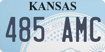 KS license plate 485AMC