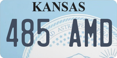 KS license plate 485AMD