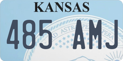 KS license plate 485AMJ