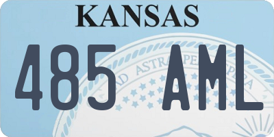 KS license plate 485AML