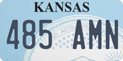 KS license plate 485AMN