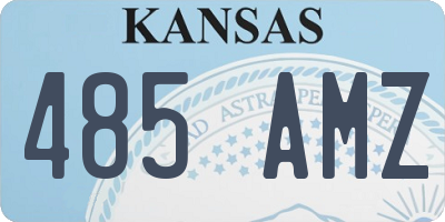 KS license plate 485AMZ