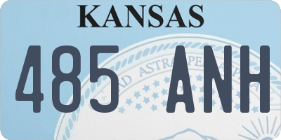 KS license plate 485ANH