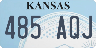 KS license plate 485AQJ