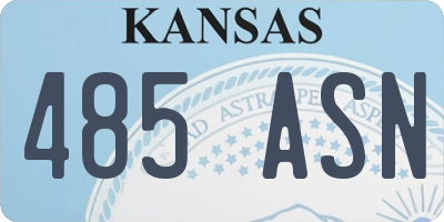 KS license plate 485ASN