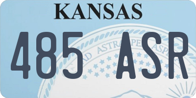 KS license plate 485ASR