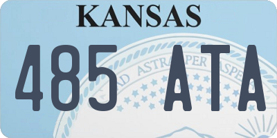 KS license plate 485ATA