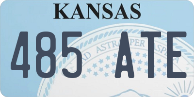 KS license plate 485ATE