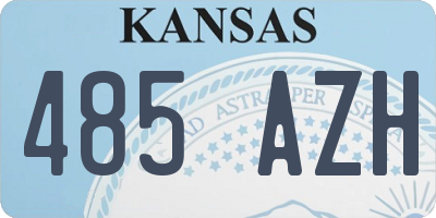 KS license plate 485AZH