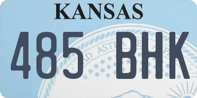 KS license plate 485BHK