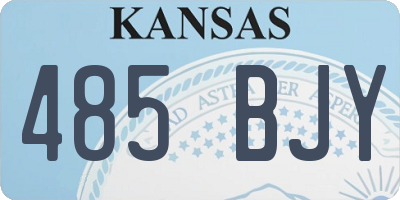 KS license plate 485BJY