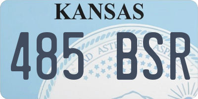 KS license plate 485BSR