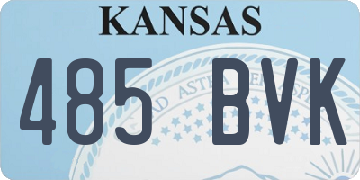 KS license plate 485BVK