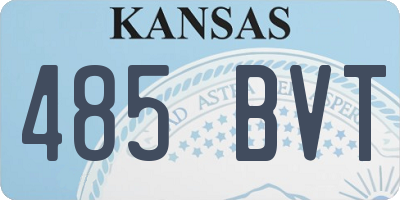 KS license plate 485BVT