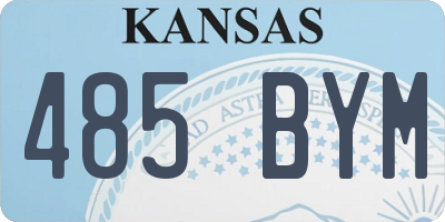 KS license plate 485BYM