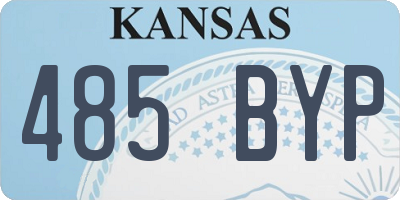 KS license plate 485BYP