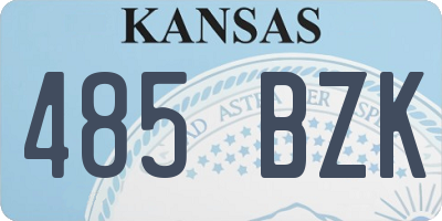 KS license plate 485BZK