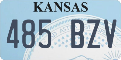 KS license plate 485BZV
