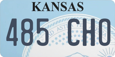 KS license plate 485CHO