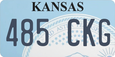 KS license plate 485CKG