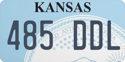 KS license plate 485DDL