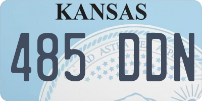 KS license plate 485DDN
