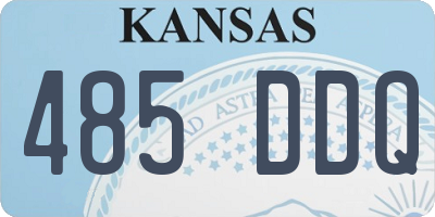 KS license plate 485DDQ