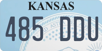 KS license plate 485DDU