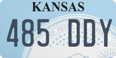 KS license plate 485DDY