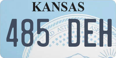 KS license plate 485DEH