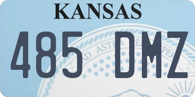 KS license plate 485DMZ