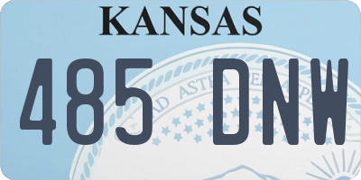 KS license plate 485DNW