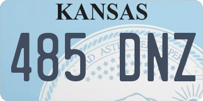 KS license plate 485DNZ