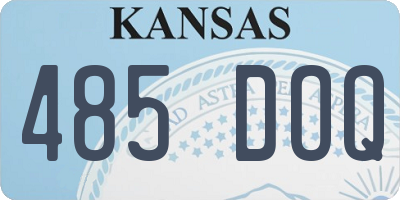 KS license plate 485DOQ