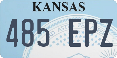 KS license plate 485EPZ