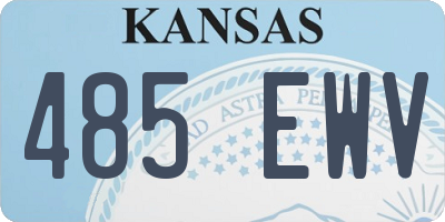 KS license plate 485EWV