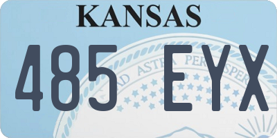 KS license plate 485EYX