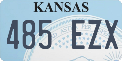 KS license plate 485EZX