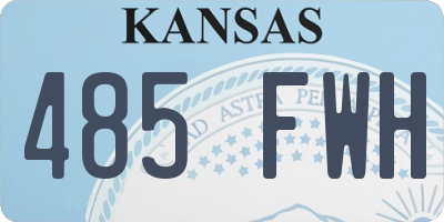 KS license plate 485FWH