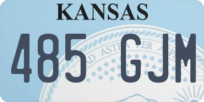 KS license plate 485GJM